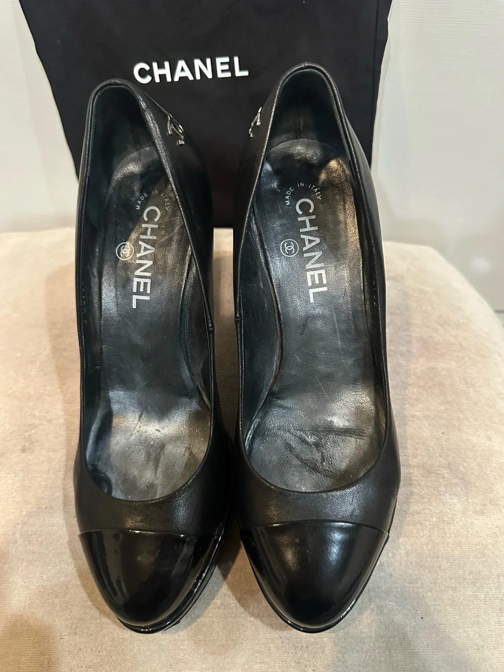 Black Platform Stiletto Pumps - Classic Women's Heels